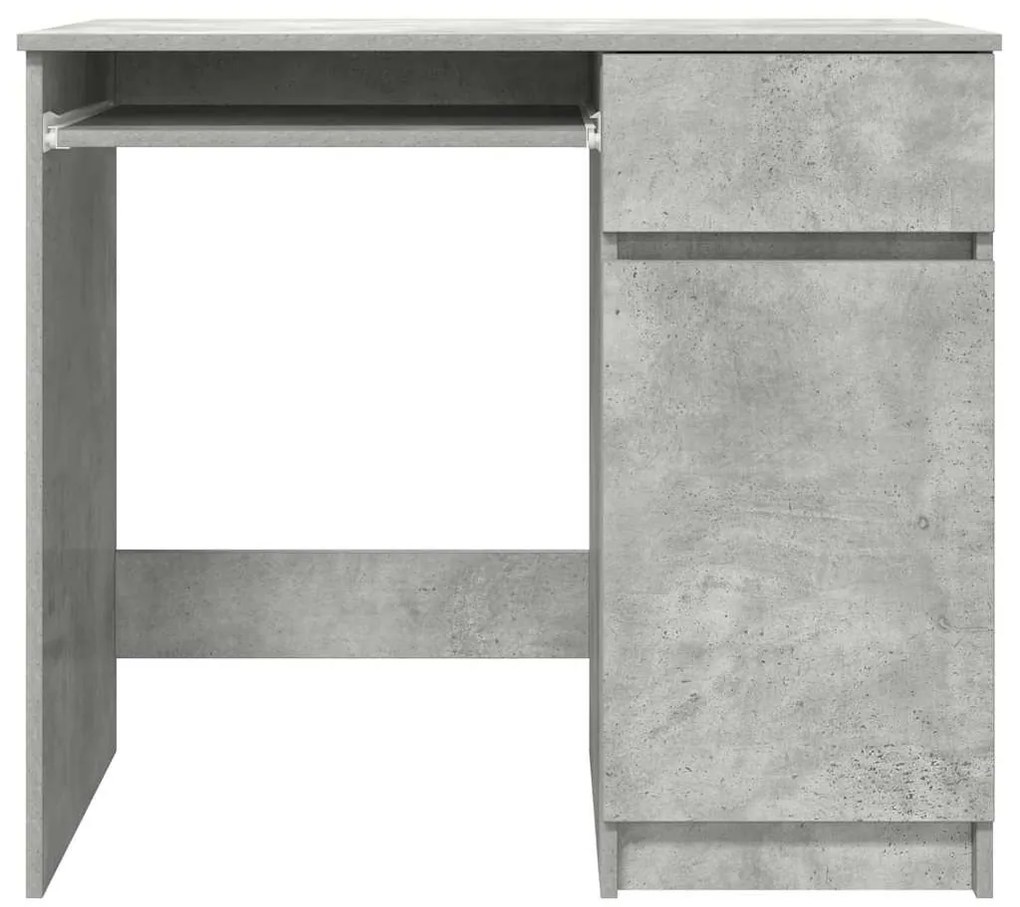 Secretária 86x49x76 cm derivados de madeira cinzento cimento