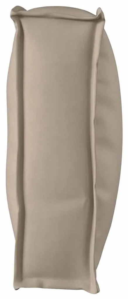 Almofada de Palete para Encosto Taupe 120x40x12 cm, Tecido Oxford