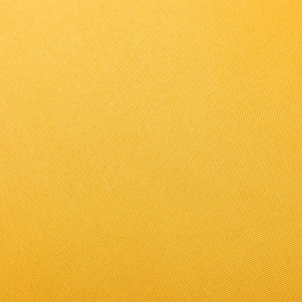 Cadeira de baloiço tecido amarelo mostarda