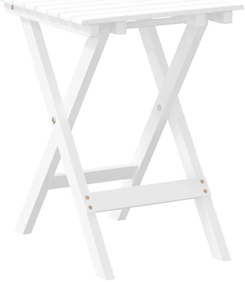 Mesa de apoio dobrável madeira de álamo maciça branco