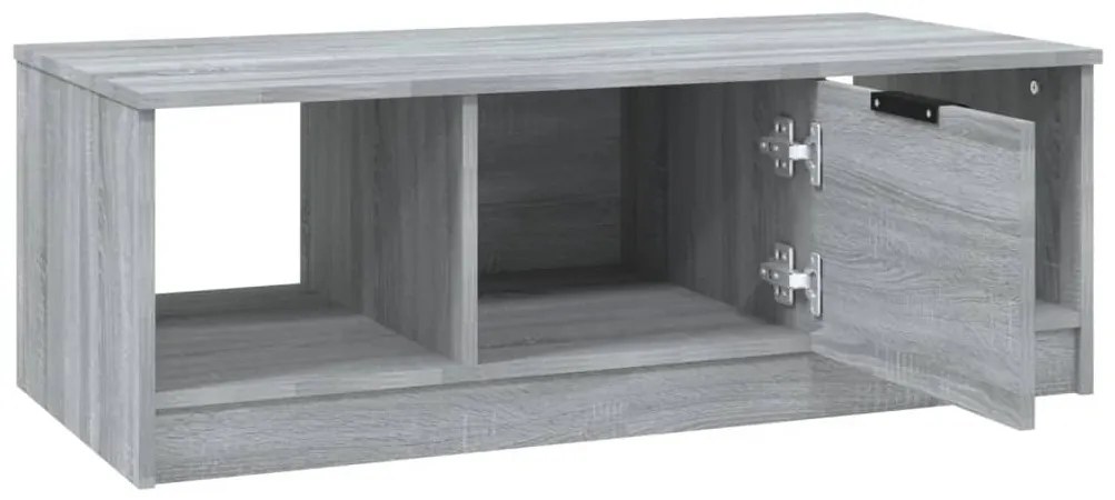 Mesa de centro 102x50x36cm derivados de madeira cinzento sonoma
