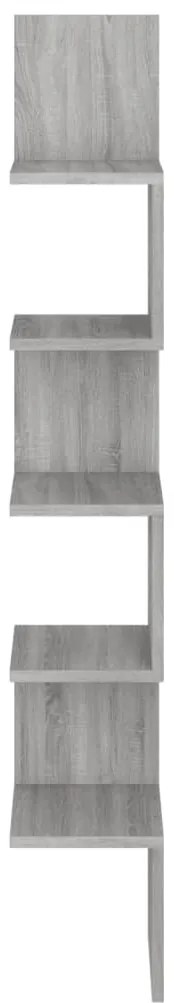 Estante canto 20x20x127,5 cm derivados madeira cinzento sonoma
