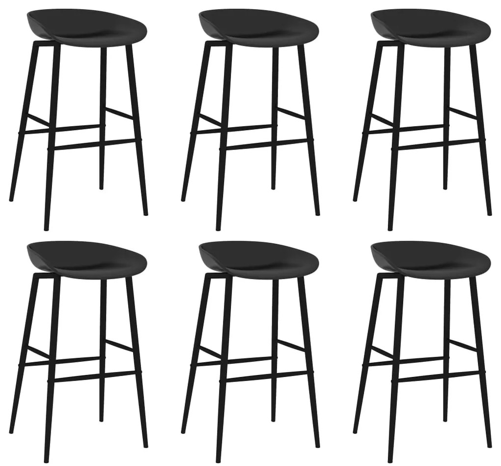 7 pcs conjunto de bar preto