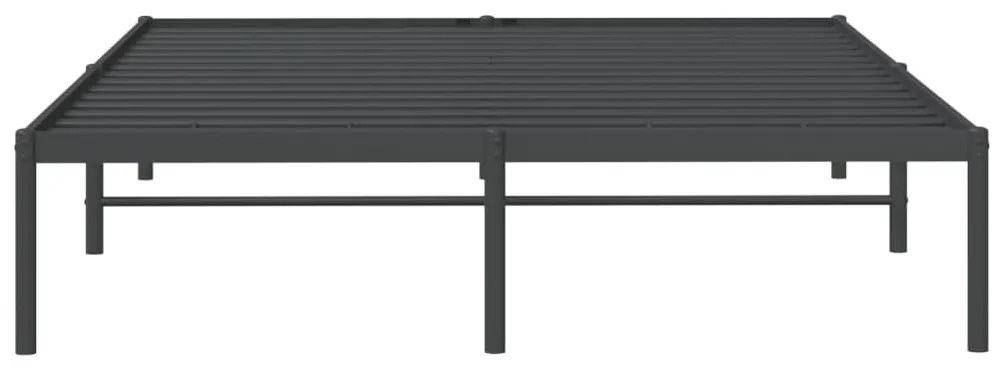 Estrutura de cama 160x200 cm metal preto