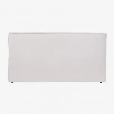 Cabeceira Em Tecido Chenille Lunari Chenille Branco Pérola & 150 Cm - Sklum