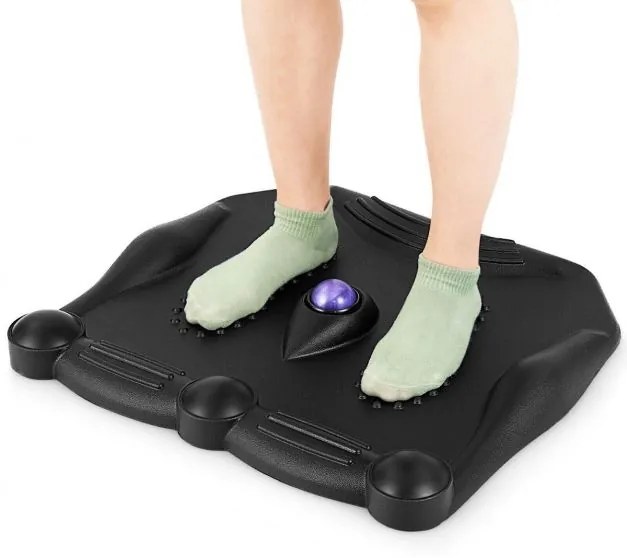 Massageador elétrico para tecidos profundos com 3 cabeças de massagem comutáveis ​​- Preto