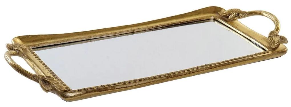 Tabuleiro DKD Home Decor Resina Espelho (50.5 x 22.3 x 3.2 cm)