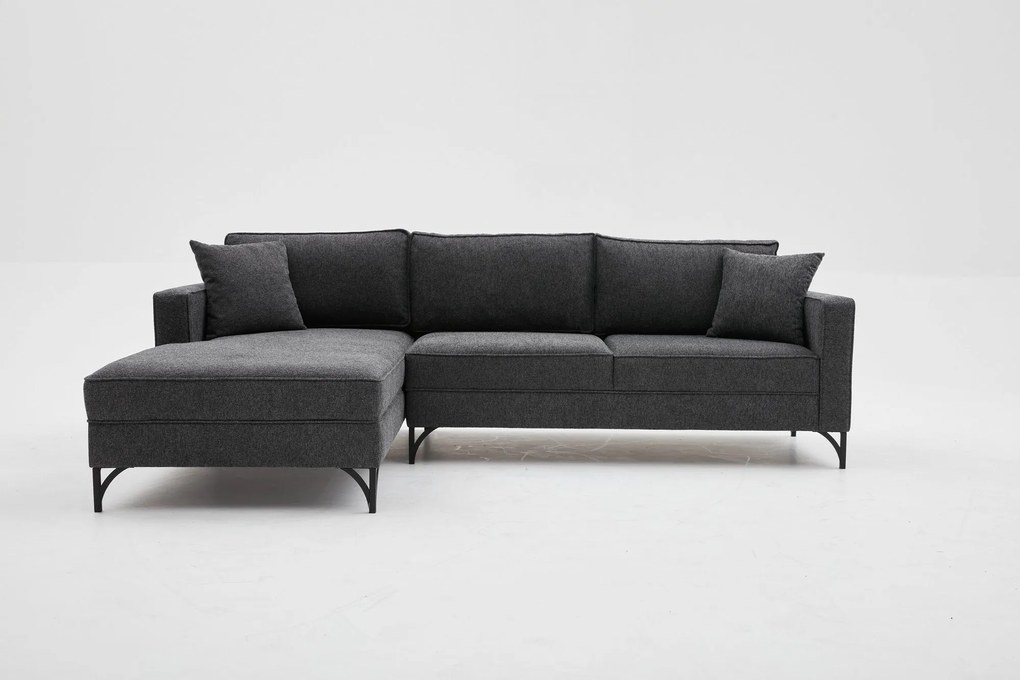 Sofá de Canto Berlin – Antracite – 258x83x181 cm