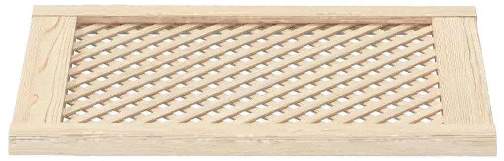 Portas de armário design treliça 2 pcs 49,5x69 cm pinho maciço