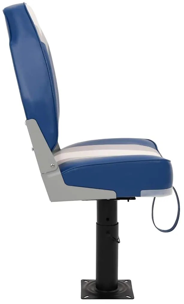 Assentos de barco 2 pcs c/ pedestais ajustáveis e rotação 360°