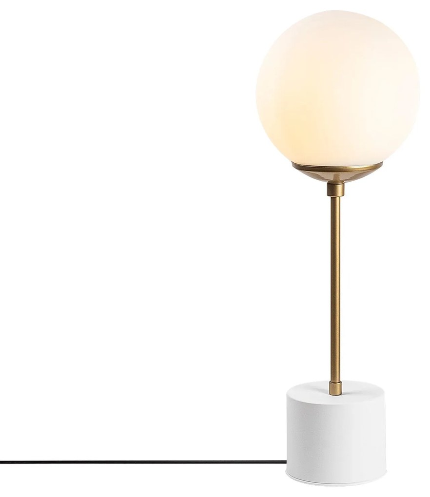 Candeeiro de Mesa Globo – Branco – 20 x 20 x 57 cm