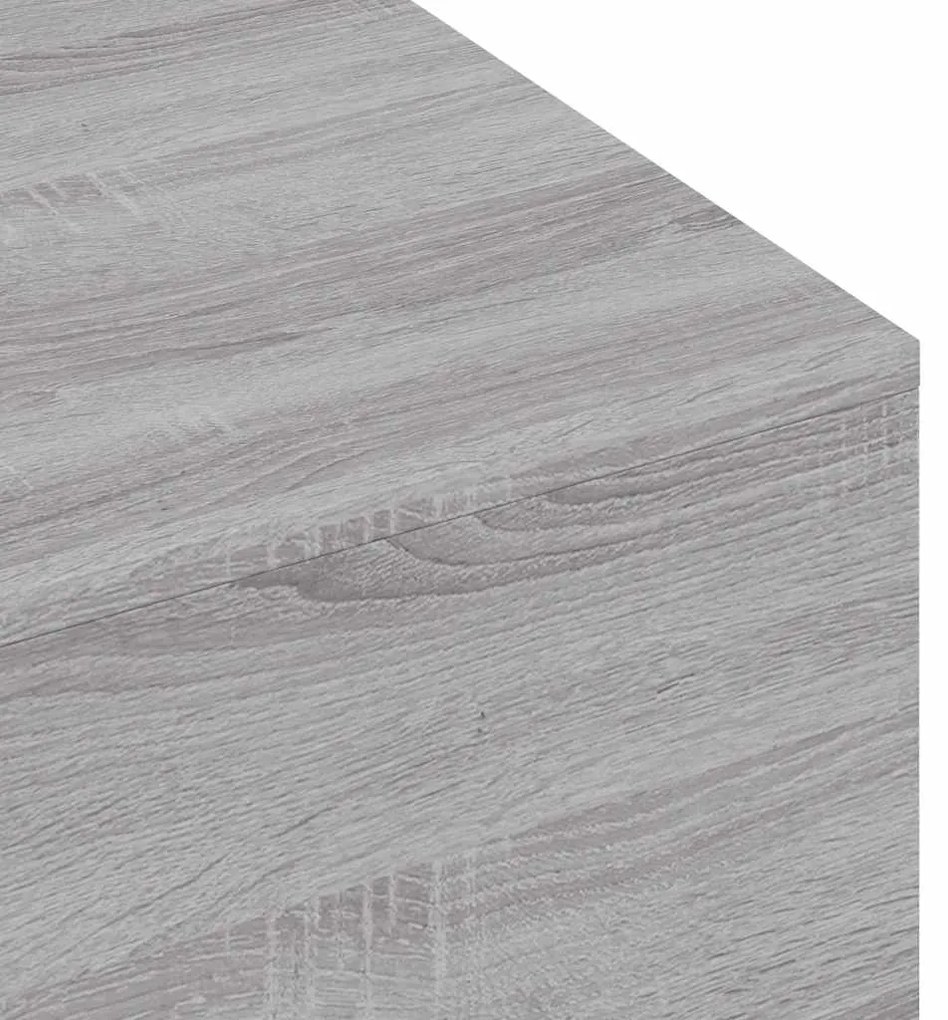 Mesa de centro 100x49,5x31 cm derivados de madeira cinza sonoma