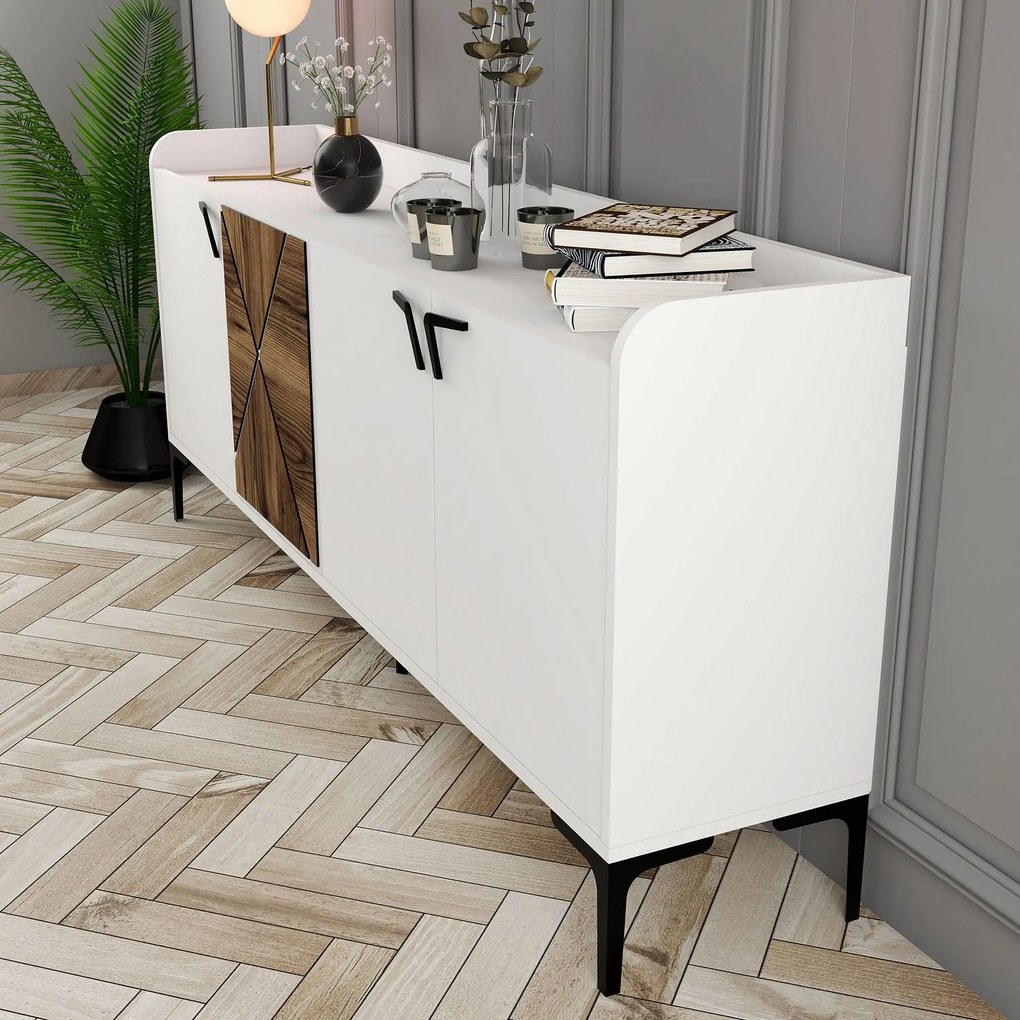 Console Venedik – Branco – 180x78x35 cm