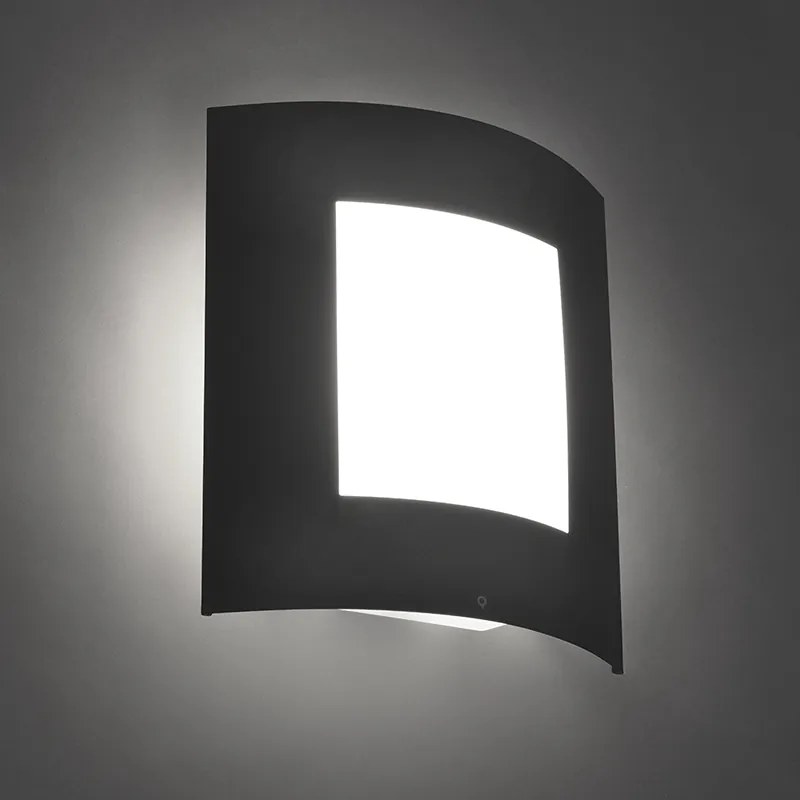 Candeeiro de parede exterior antracite IP44 - Emmerald 1 Moderno