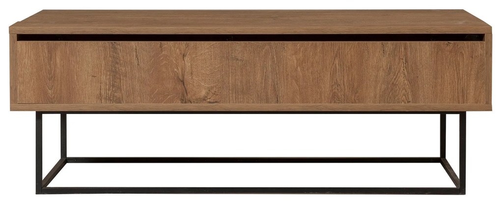 Conjunto de Móveis de Sala Laxus – Nogueira/Preto – TV: 140x50x40 cm,