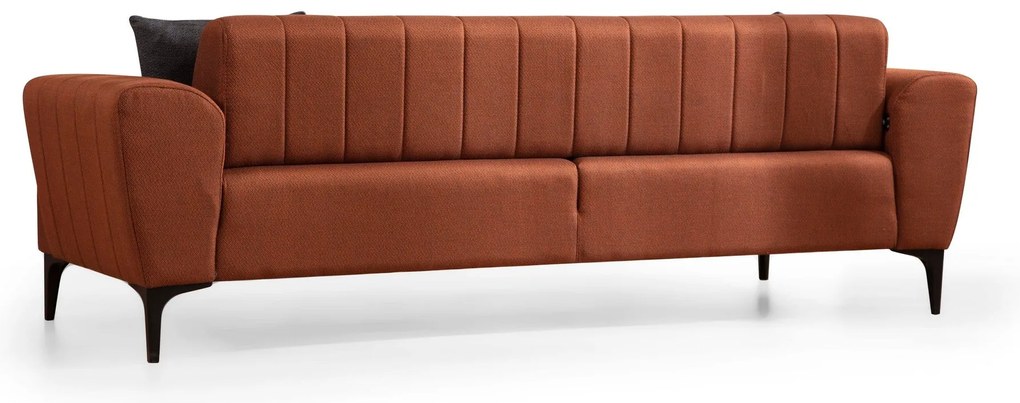 Sofá-cama de 3 Lugares Hamlet – Vermelho Telha – 230x95x77 cm
