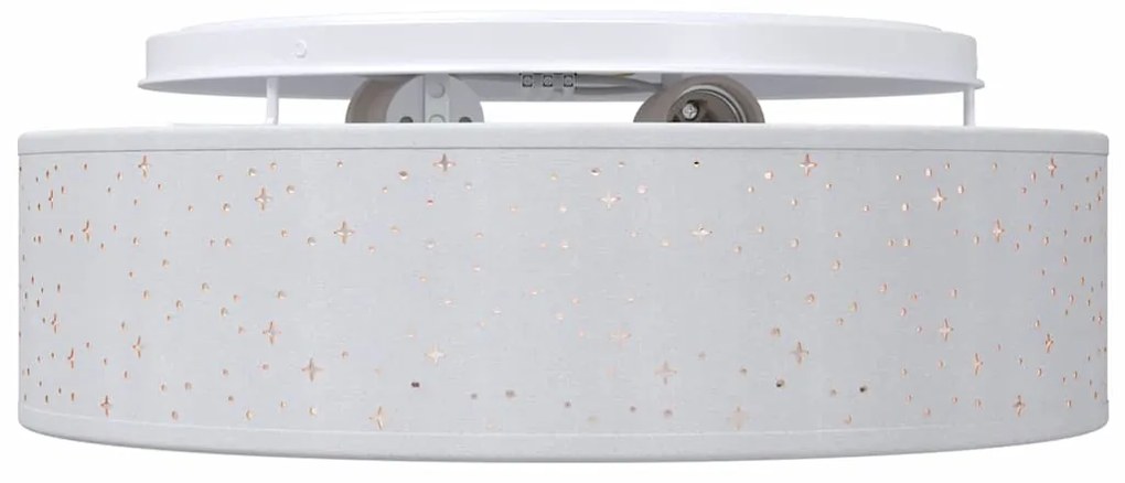 Luzes de Teto com Abajur Estelar Cinza Ø 38 cm Tecido E27