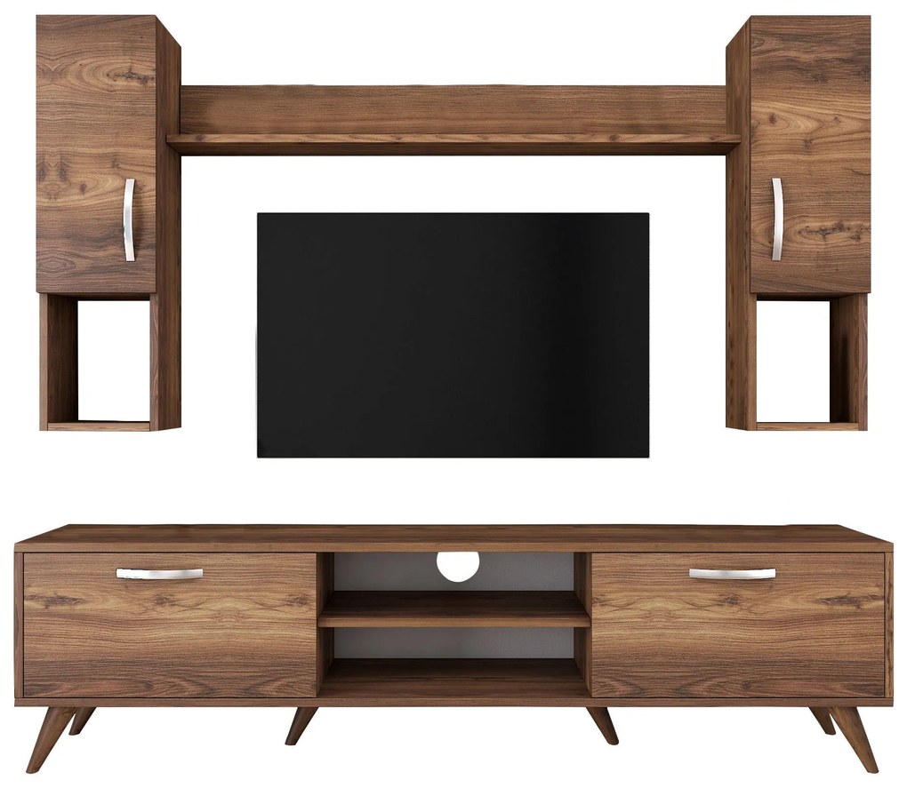 Unidade de TV M27 – Nogueira – 180 cm x 48,6 cm x 35 cm