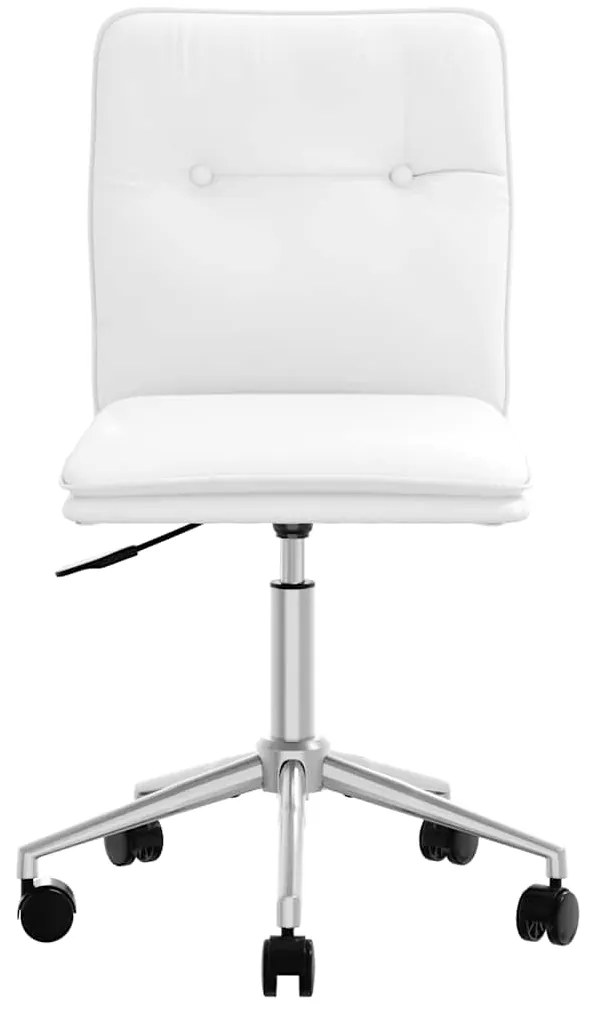 Cadeiras de jantar 6 pcs couro artificial branco