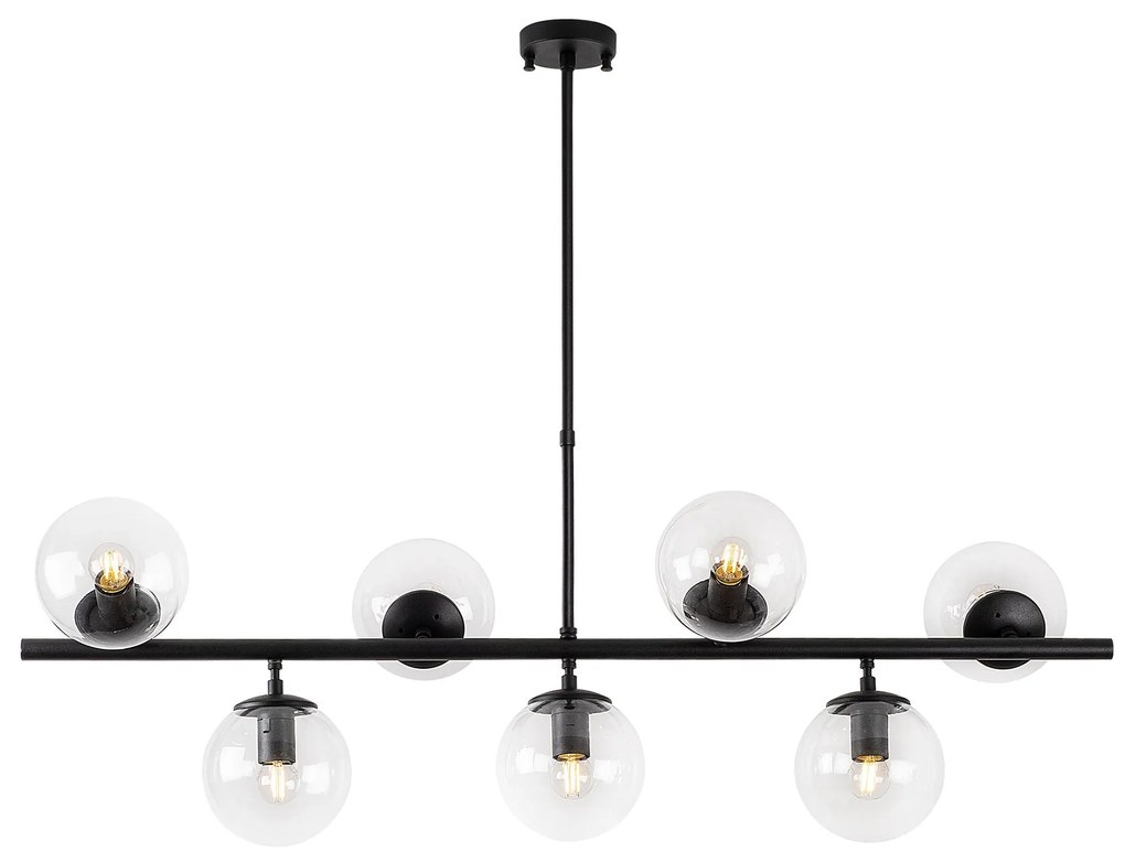 Candeeiro de Teto Fazli – Preto – 113 x 40 x 46-85 cm