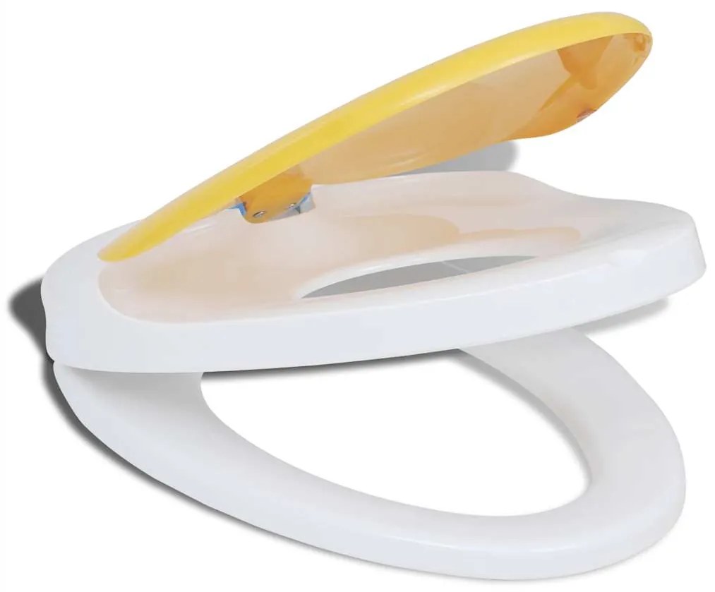 Tampo sanita com fecho suave adultos/crianças branco e amarelo