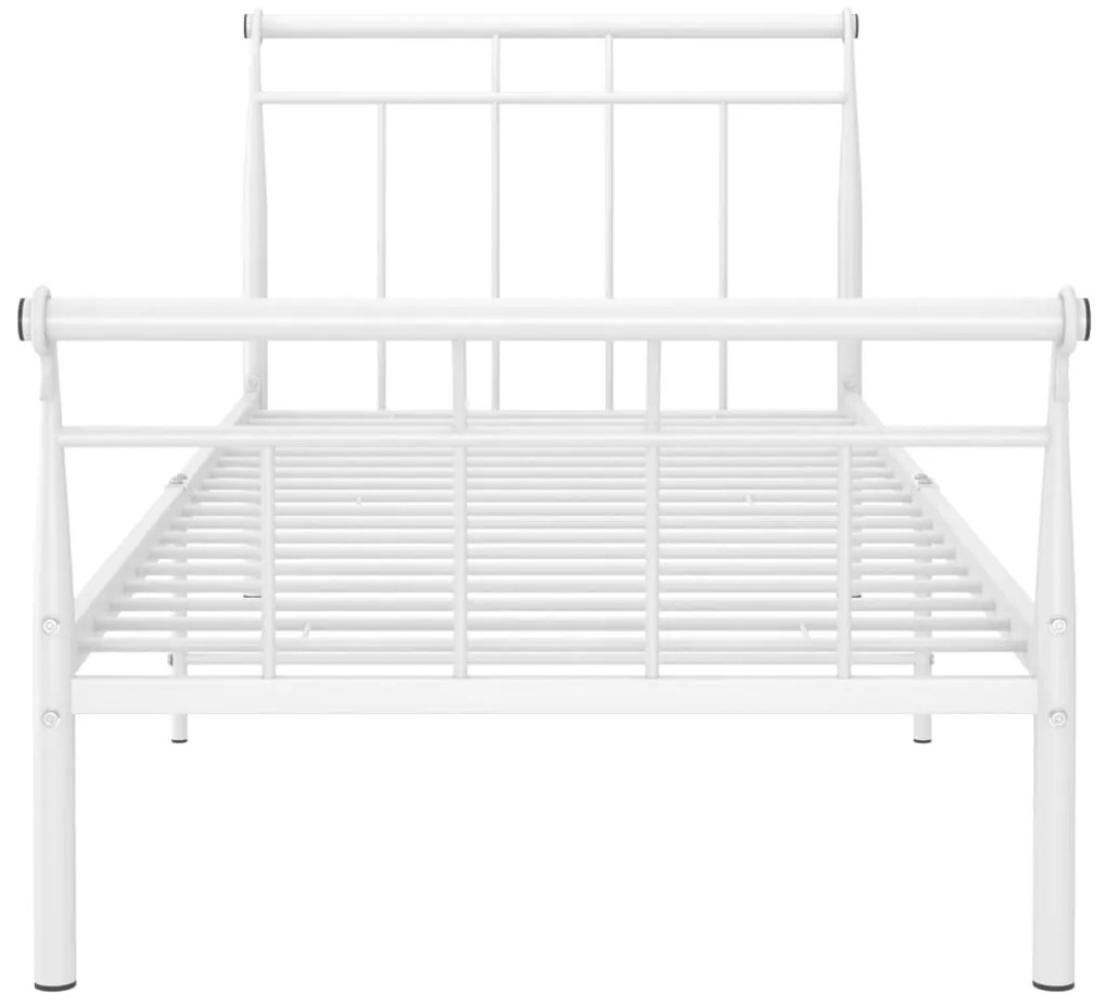 Estrutura de cama metal 90x200 cm branco