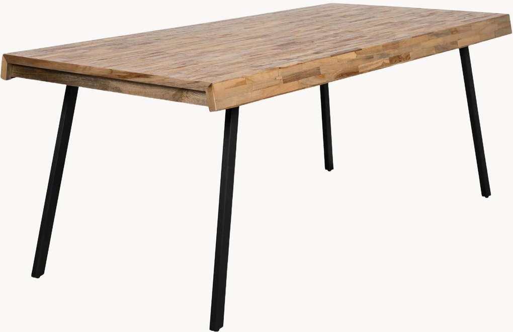 Mesa de jantar com tampo em madeira de teca Suri, vários tamanhos