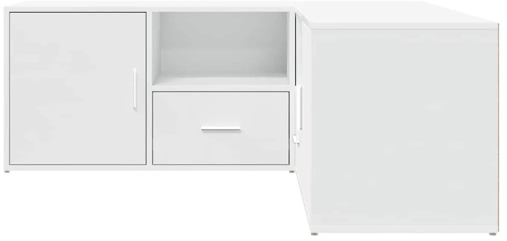 Armário de canto 200x40x45 cm derivados de madeira branco