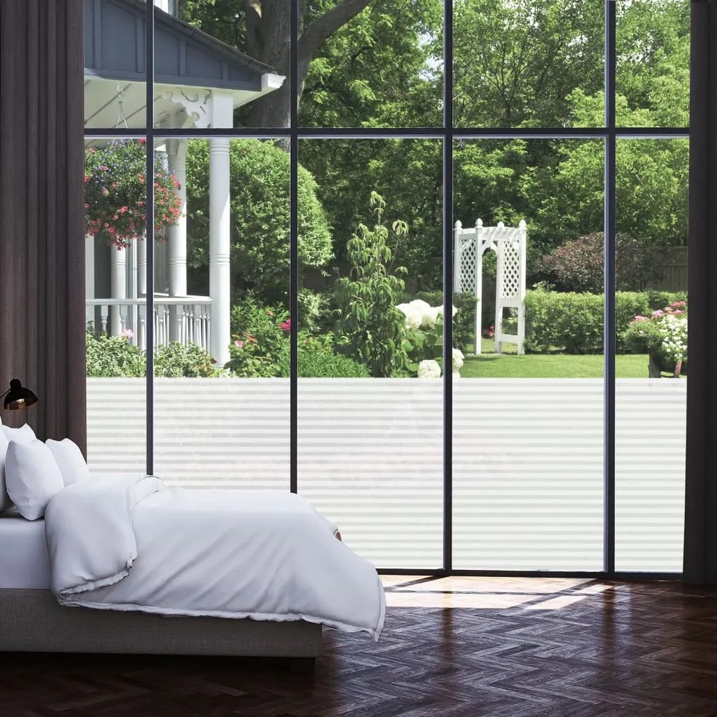 Película para janela fosca 0,9x50 m PVC design às riscas