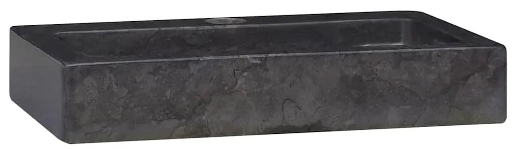 Lavatório de parede 38x24x6,5 cm mármore preto