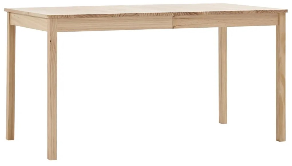 vidaXL Mesa de jantar 140x70x73 cm madeira de pinho