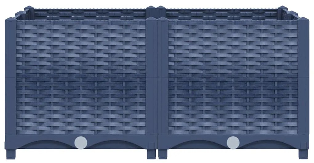 Canteiro elevado 80x80x38 cm polipropileno