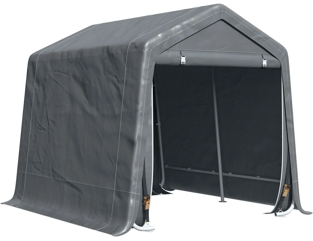 Abrigo Exterior para Jardim Impermeável Modello GrigioFlex – 280x240x2