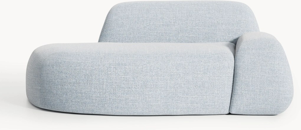 Chaise longue em bouclé Wolke (2 lugares)