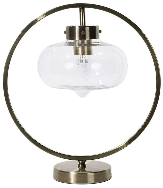 Candeeiro de mesa dourado e preto 40 cm SEVERN Beliani