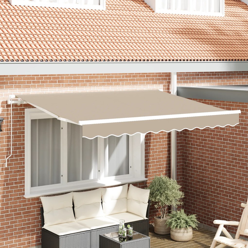 vidaXL Tecido Substituto para Toldo para Estrutura de 3.5x2.5 m Bege