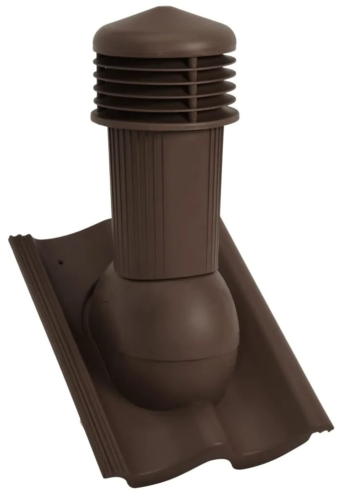 vidaXL Ventilador de teto castanho