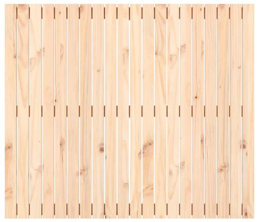 Cabeceira de parede 127,5x3x110 cm madeira de pinho maciça