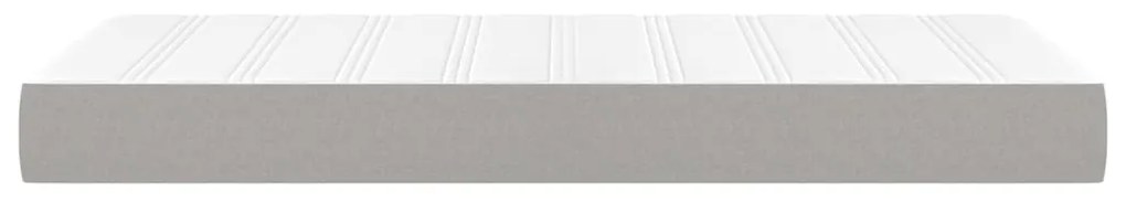 Colchão de molas ensacadas 80x200x20 cm tecido cinza-claro