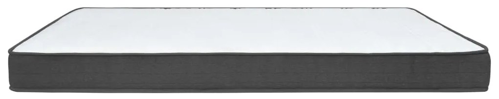 Cama boxspring 90x200 cm tecido cinzento-escuro