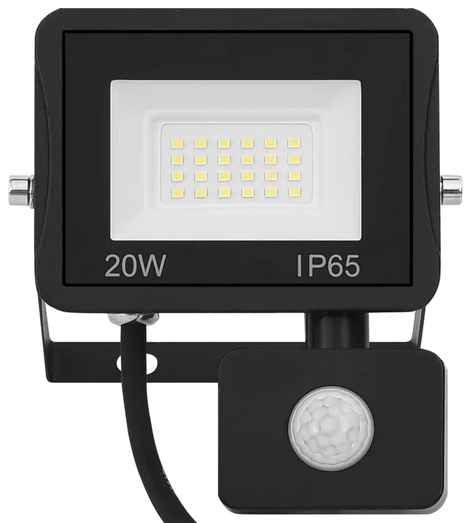 Projetor c/ iluminação LED e sensor 20 W branco frio