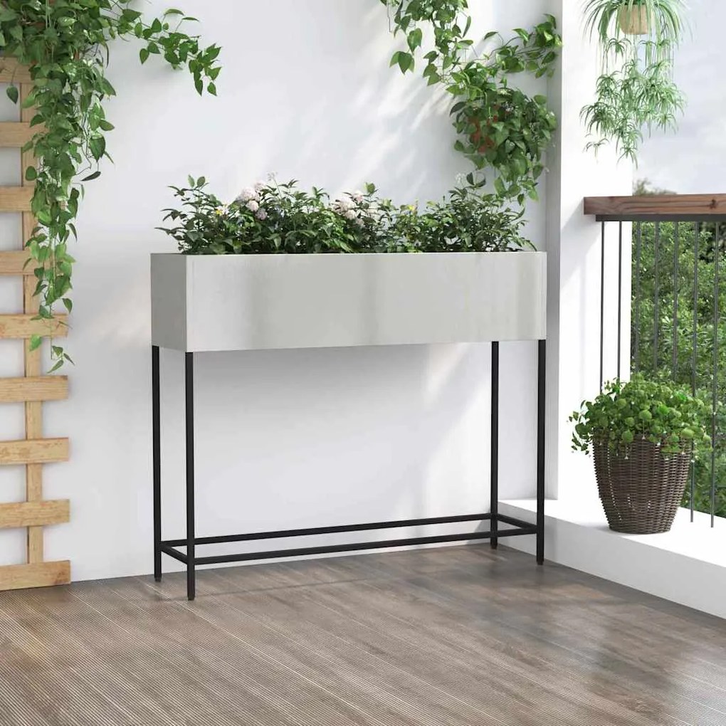 Estrutura Elevada para Jardim 100x26x82 cm Aço Inoxidável