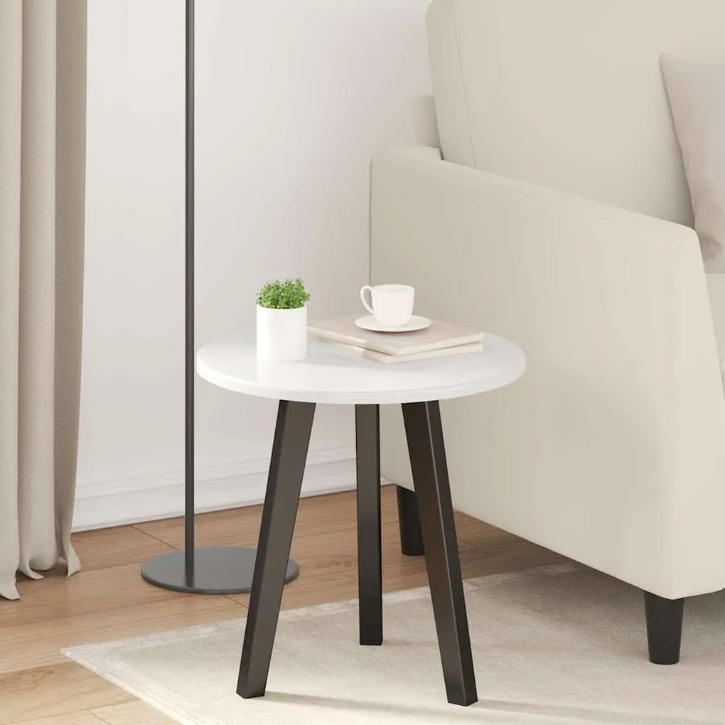 vidaXL Tampo de Mesa Branco brilhante 40 x 40 x 1,5 cm