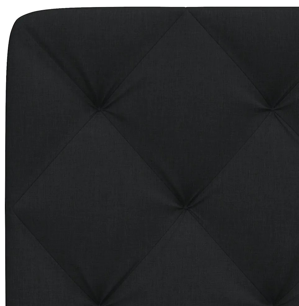 Almofadão de cabeceira 120 cm tecido preto