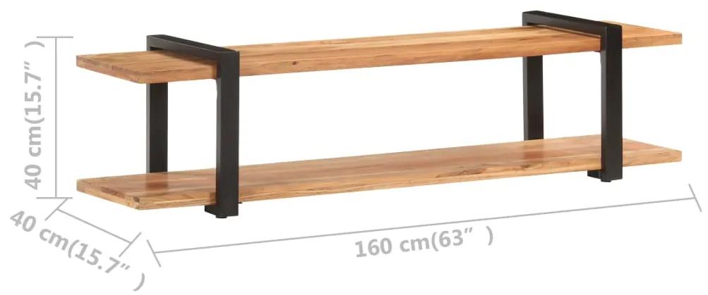 Móvel de TV 160x40x40 cm madeira de acácia maciça