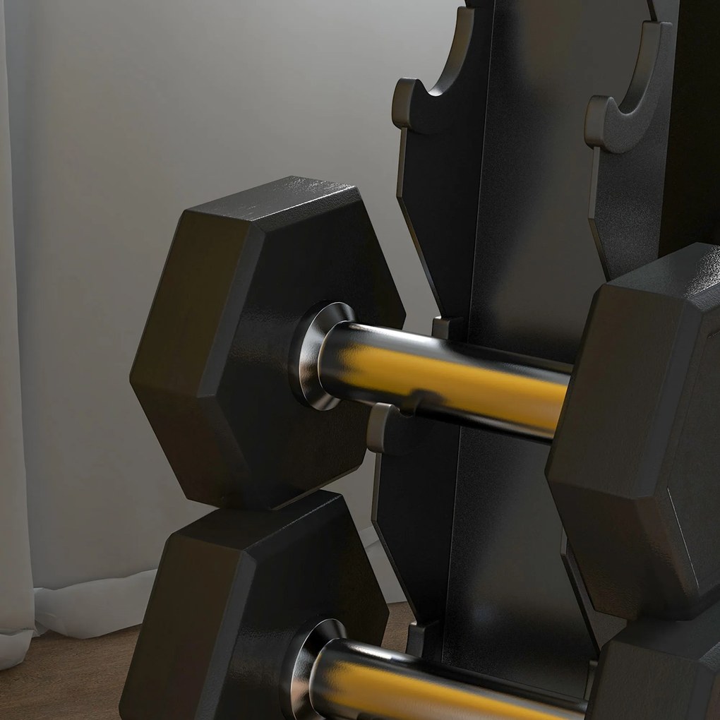 SPORTNOW Suporte para Halteres de 5 Níveis Suporte de Armazenamento pa