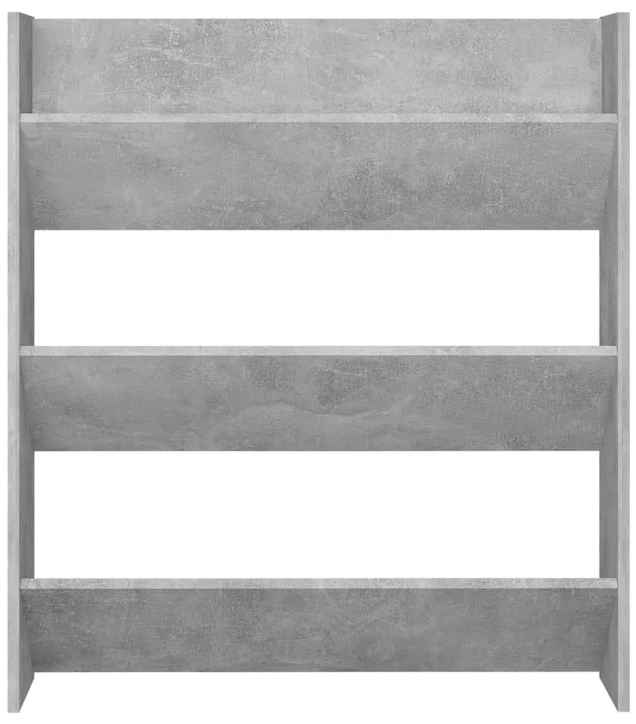 Sapateiras de parede 2 pcs 80x18x90 cm contrapl. cinza cimento