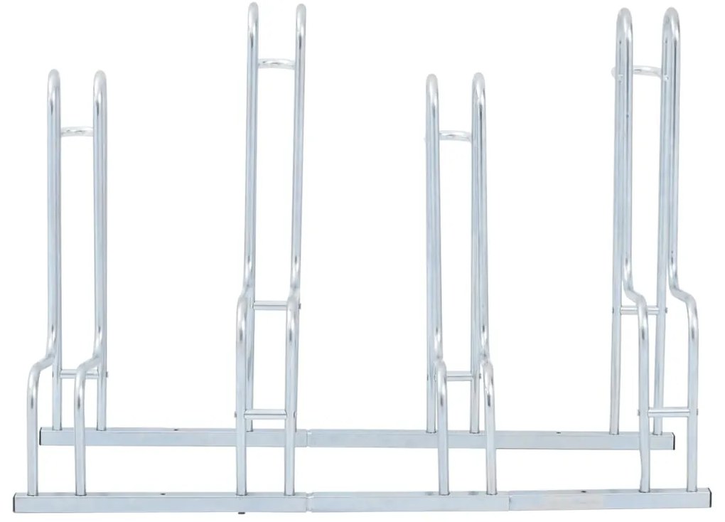 Suporte independente para 4 bicicletas aço galvanizado