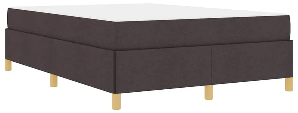 Cama Box Outros Marrom Escuro e Branco 140 x 200 cm tecido