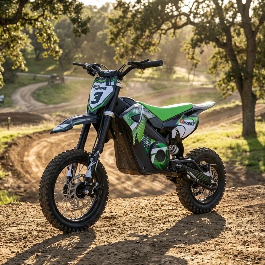 Motocross elétrica para crianças Motors Gazelle 1000 W Verde